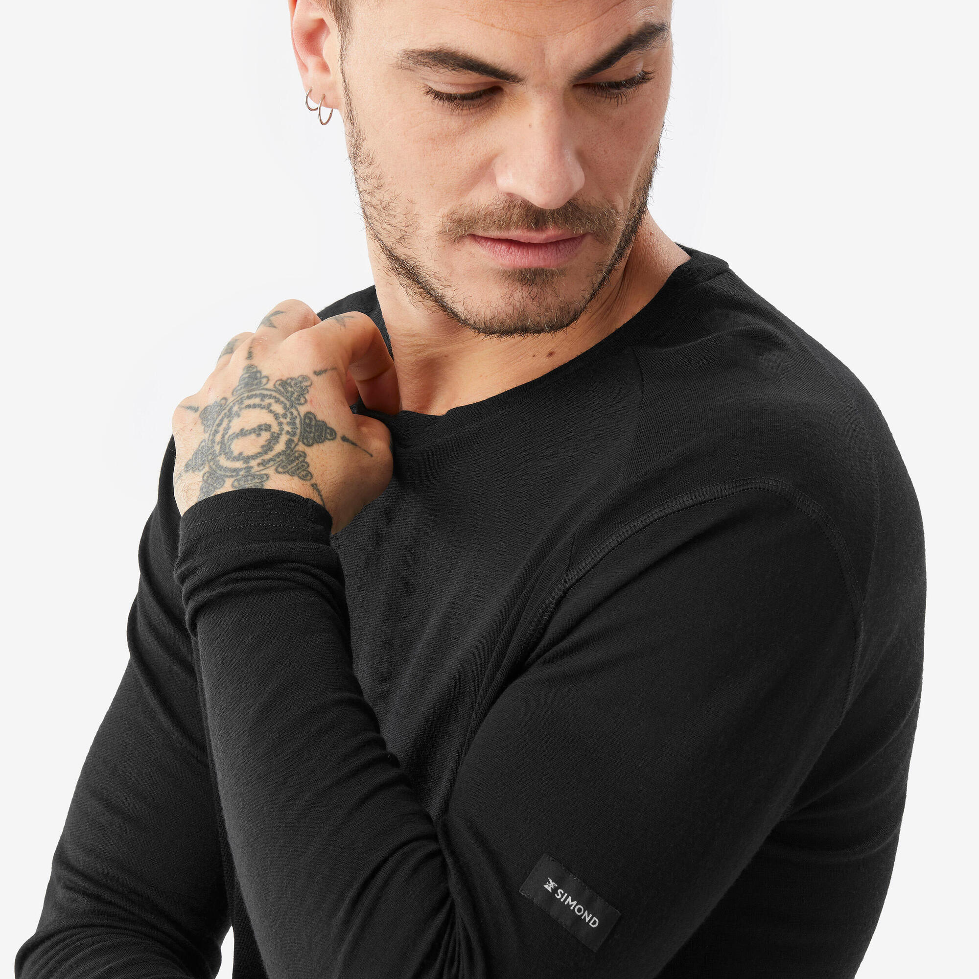 Simond Men's MT500 Long-sleeve 100% Merino Wool T-shirt - Image 4