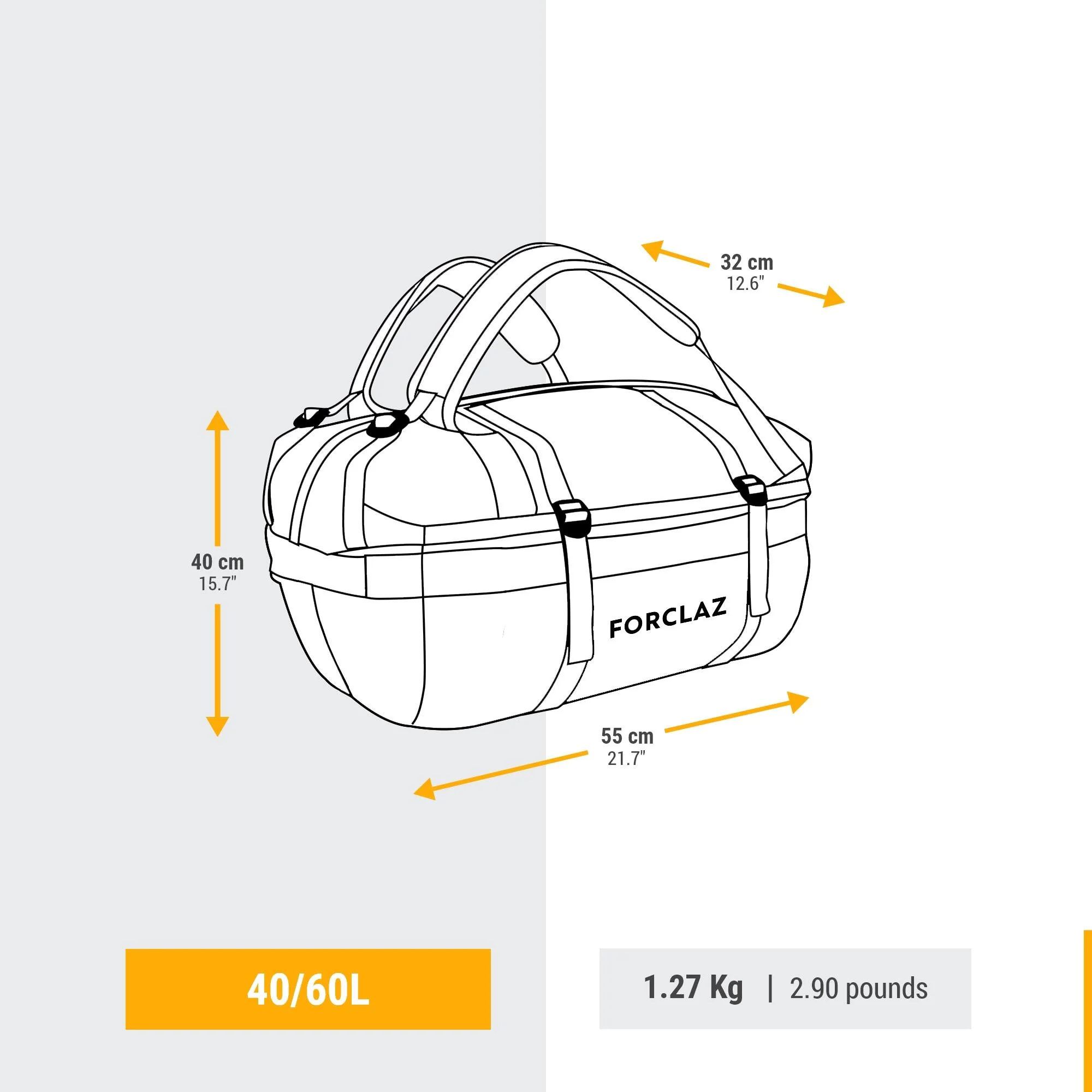 Simond 500 Extend 40-60 L Duffel Bag - Image 19